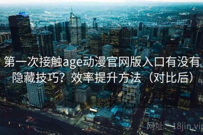 第一次接触age动漫官网版入口有没有隐藏技巧？效率提升方法（对比后）