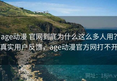 age动漫 官网到底为什么这么多人用？真实用户反馈，age动漫官方网打不开