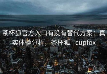 茶杯狐官方入口有没有替代方案：真实体验分析，茶杯狐 - cupfox