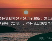 茶杯狐搜索好不好用全解析：常见问题解答（实测），茶杯狐网站安全吗