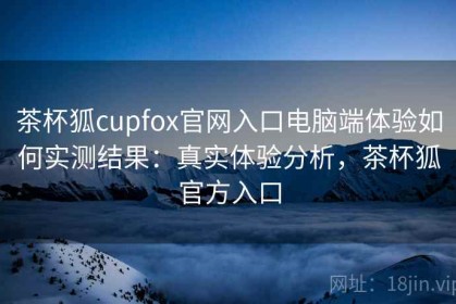 茶杯狐cupfox官网入口电脑端体验如何实测结果：真实体验分析，茶杯狐官方入口