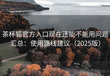 茶杯狐官方入口现在还能不能用问题汇总：使用路线建议（2025版）
