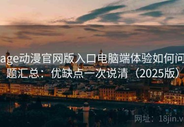 age动漫官网版入口电脑端体验如何问题汇总：优缺点一次说清（2025版）
