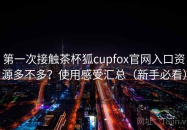 第一次接触茶杯狐cupfox官网入口资源多不多？使用感受汇总（新手必看）