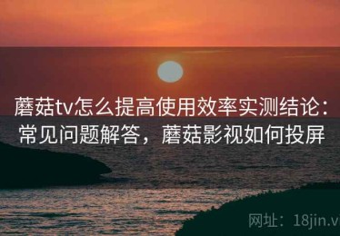蘑菇tv怎么提高使用效率实测结论：常见问题解答，蘑菇影视如何投屏