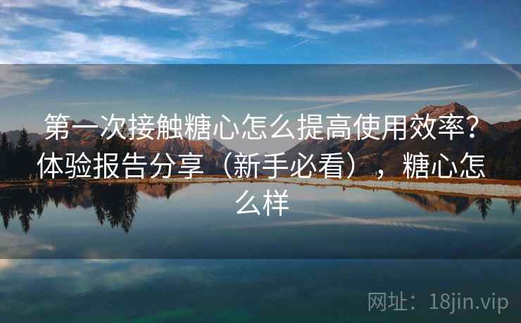 第一次接触糖心怎么提高使用效率？体验报告分享（新手必看），糖心怎么样