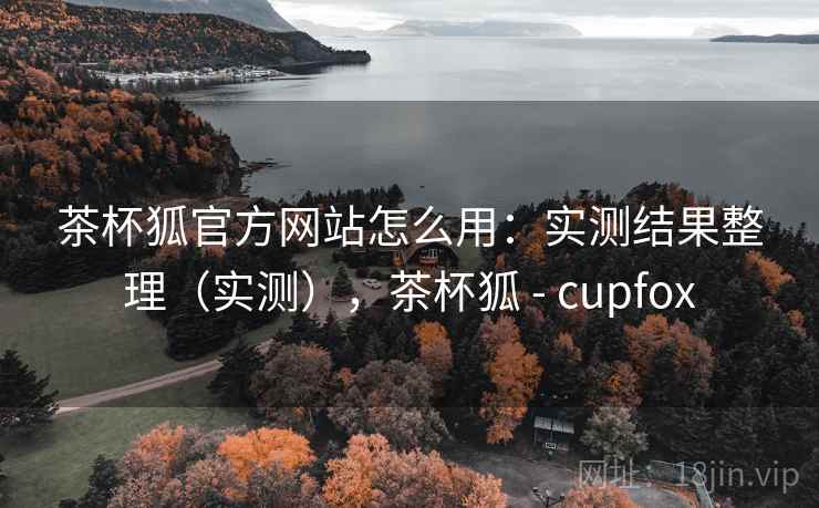 茶杯狐官方网站怎么用：实测结果整理（实测），茶杯狐 - cupfox