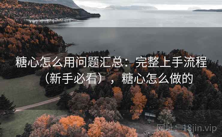 糖心怎么用问题汇总：完整上手流程（新手必看），糖心怎么做的